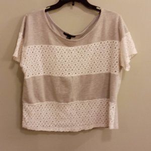 2/$20 | Forever 21 Lace Stripe Top